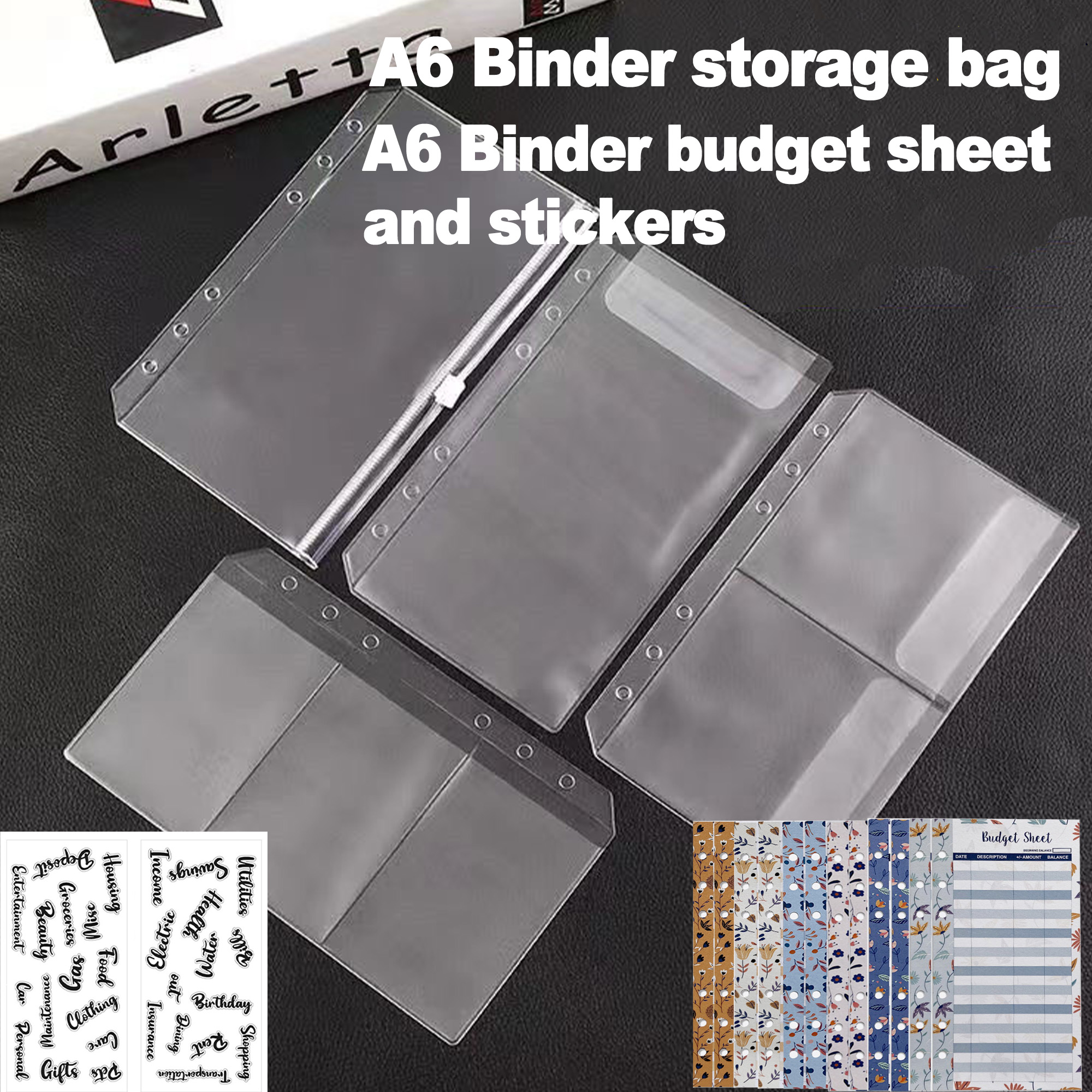 A6 Binder Pockets 6 Holes Cash - مراجعة Portfolio Folder Zip وسعره