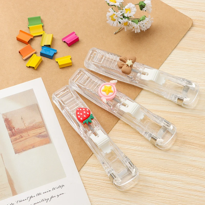 New Push Clip Stapler Staple R - مراجعة Binder Clip Assorted وسعره