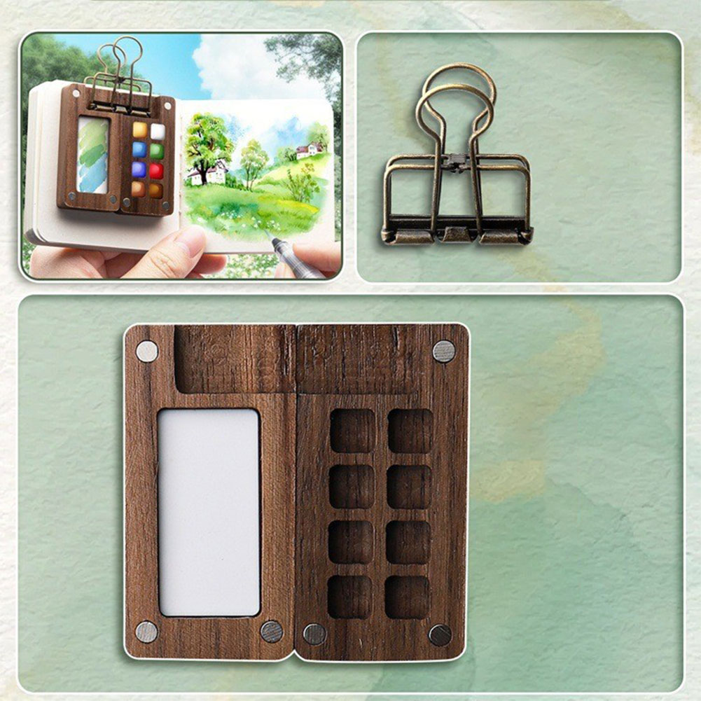 Watercolor Palette Set with Wo - مراجعة Binder Clip Assorted وسعره