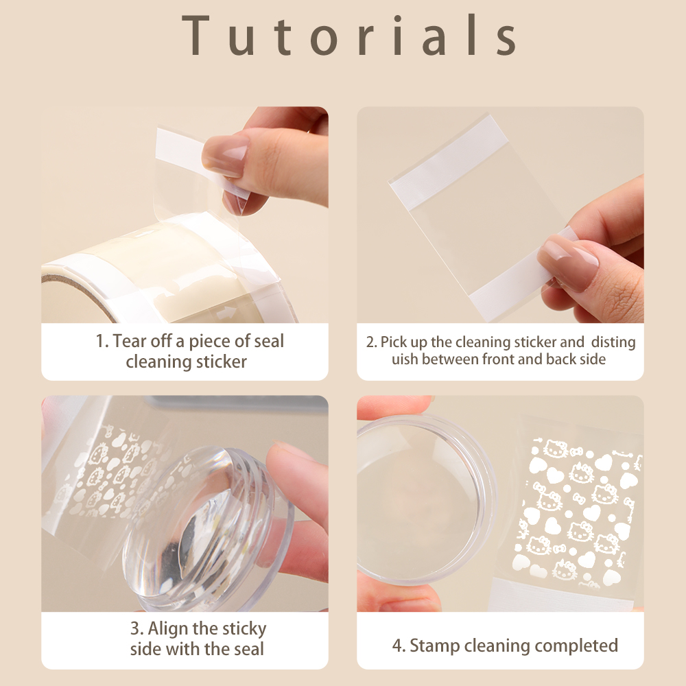 300pcs Nail Stamp Cleaner Shee - مراجعة Correction Tape Roller وسعره