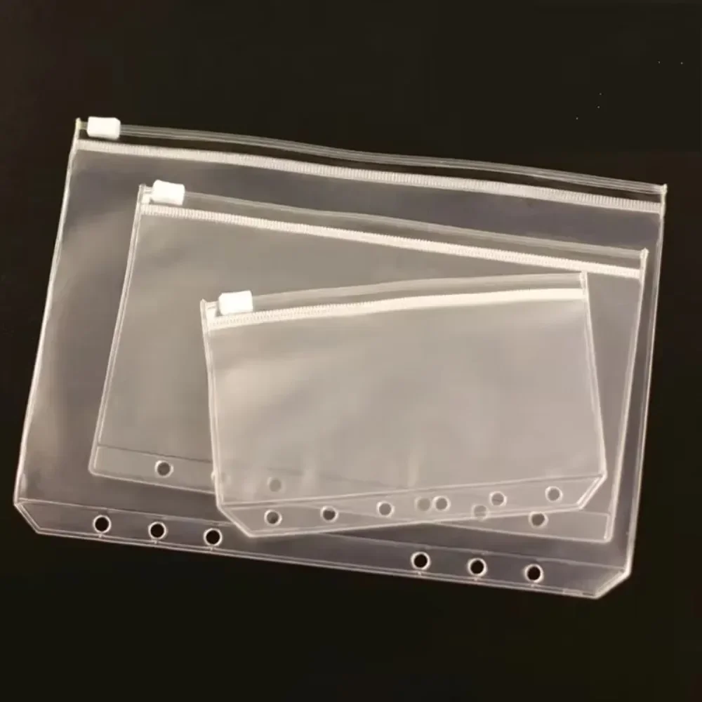 10Pcs  A5 A6 A7 Binder Pocket  - مراجعة Portfolio Folder Zip وسعره