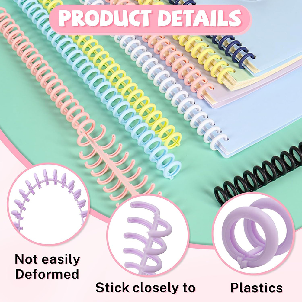 5/10Pcs Loose Leaf Binder Ring - مراجعة Binding Comb Plastic وسعره