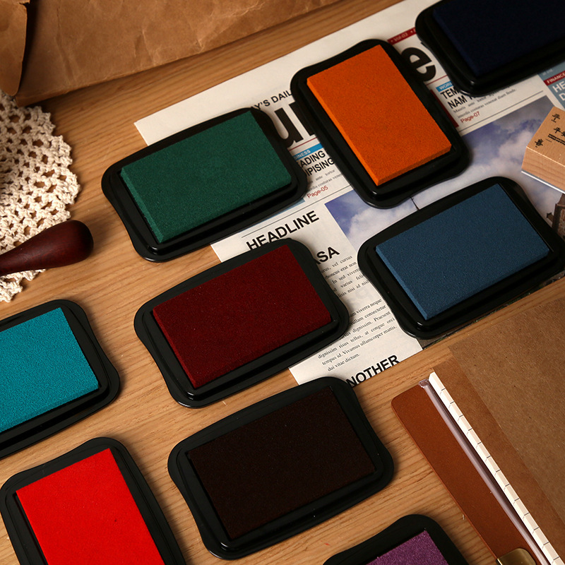 12 Colors Vintage Solid Color  - مراجعة Self Inking Stamp وسعره