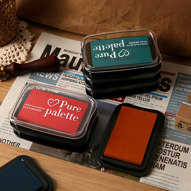 12 Colors Vintage Solid Color  - مراجعة Self Inking Stamp وسعره