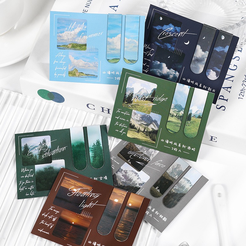 6pcs Magnetic Bookmarks Set Fa - مراجعة Paperclip Magnetic Set وسعره