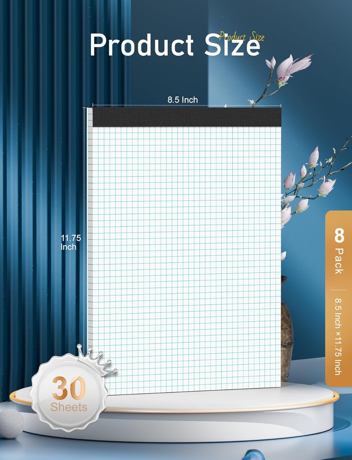 Graph Paper Pads 8.5 x 11, 8 P - مراجعة Graph Paper Pad وسعره