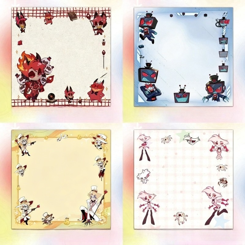 4Pcs Hazbin Hotel Zestial & Al - مراجعة Stationery Warehouse وسعره