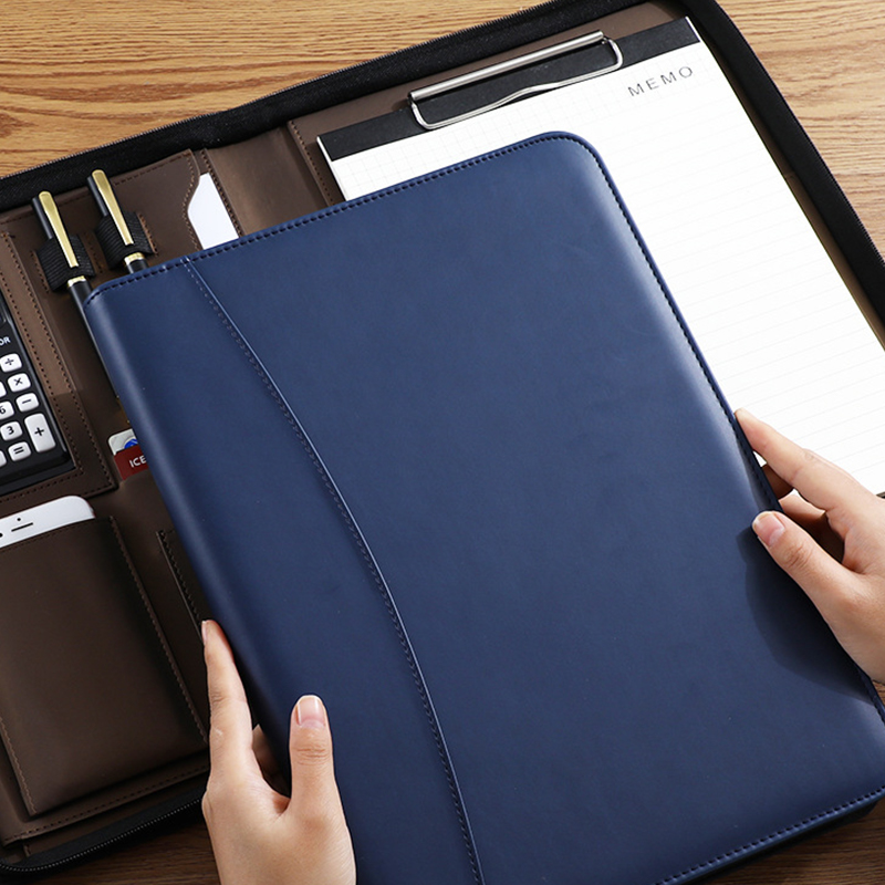 Multifunctional A4/A5 PU Leath - مراجعة Portfolio Folder Zip وسعره