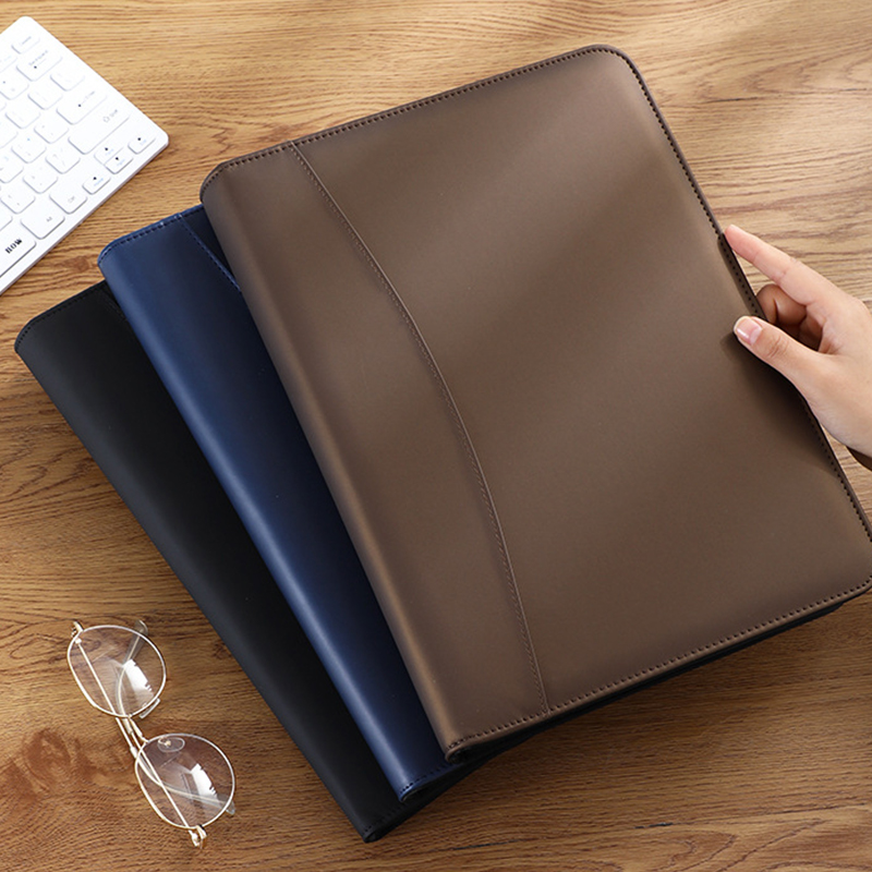 Multifunctional A4/A5 PU Leath - مراجعة Portfolio Folder Zip وسعره