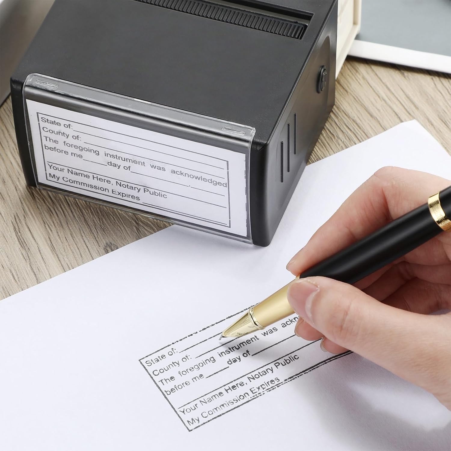 Self-Inking Notary Stamp for S - مراجعة Self Inking Stamp وسعره