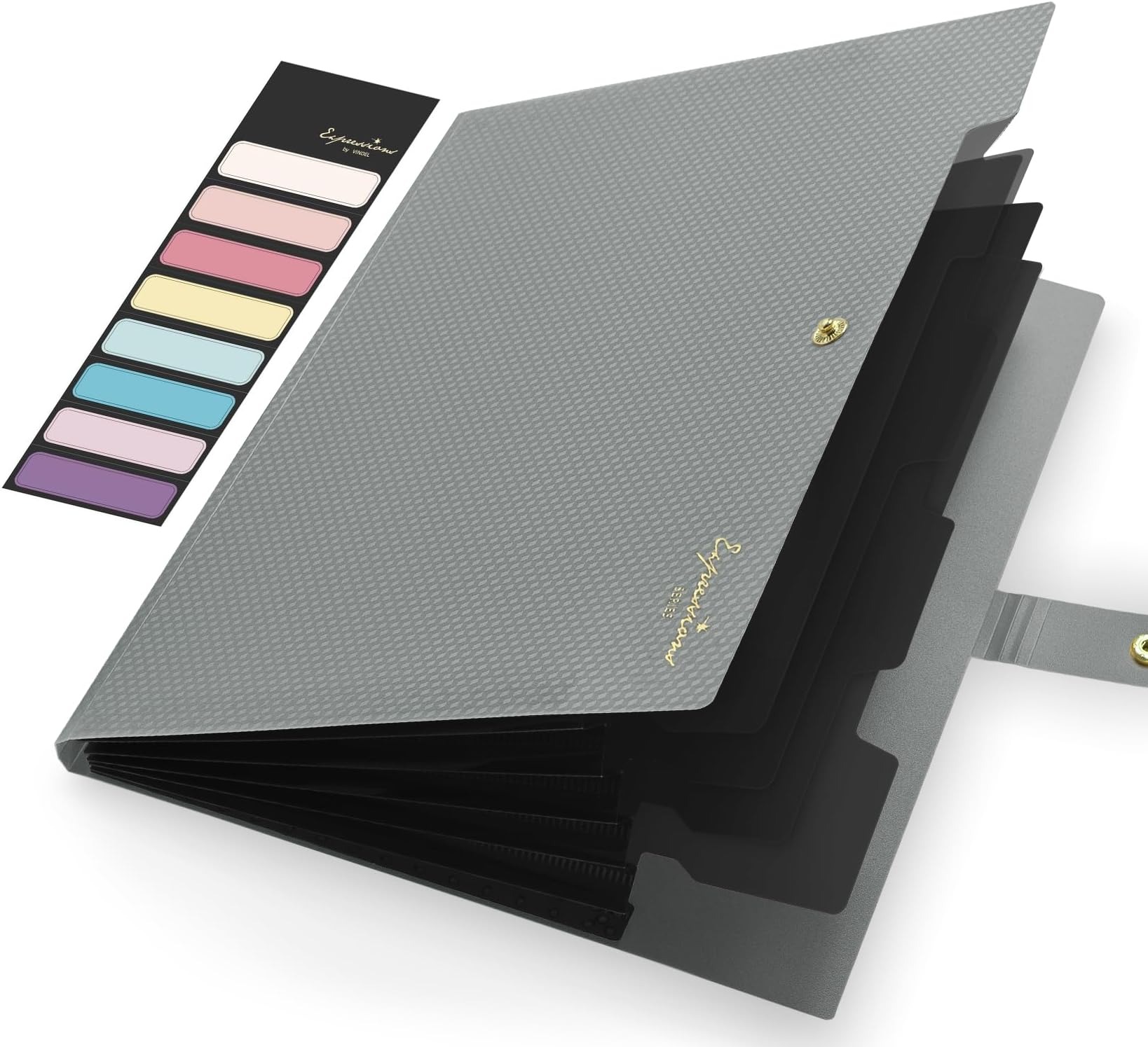 Expanding File Folder,5 Pocket - مراجعة Portfolio Folder Zip وسعره