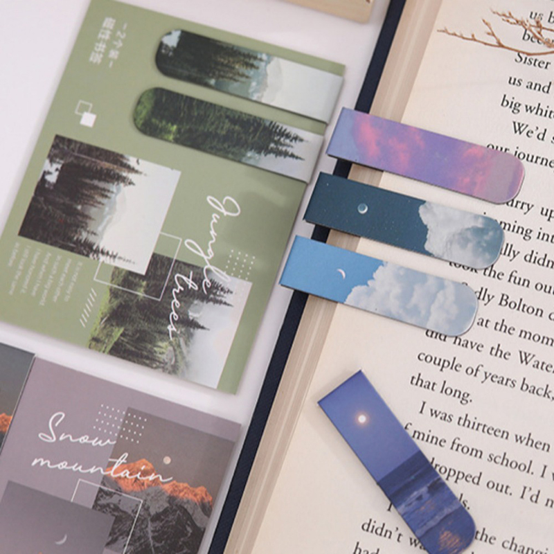 2Pcs/Set Fantasy Clouds Bookma - مراجعة Paperclip Magnetic Set وسعره