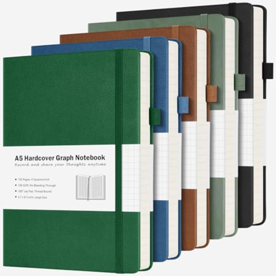Paper Notebook, 5 Pack Hardcov - مراجعة Journal Leather Hardcover وسعره