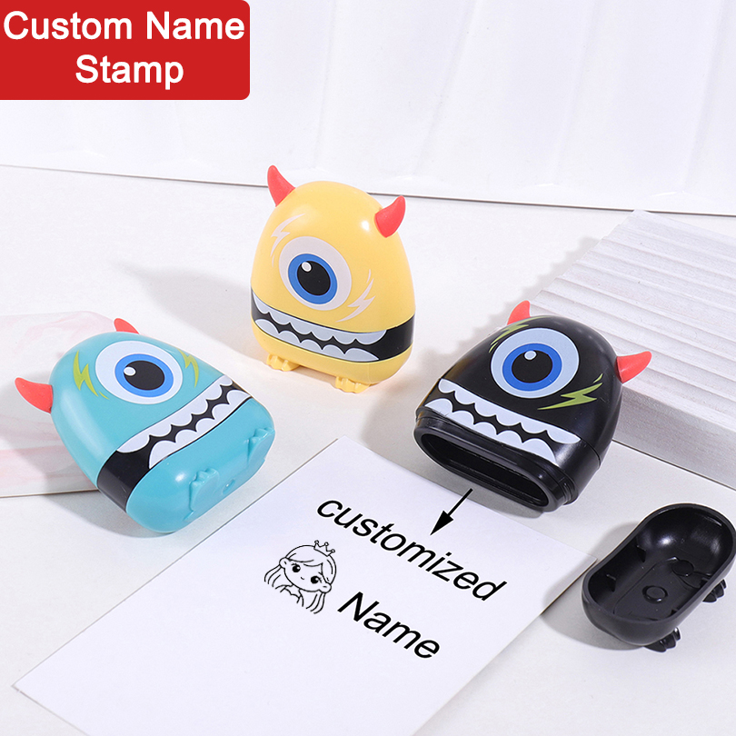 Custom Kids Name Stamp Cartoon - مراجعة Self Inking Stamp وسعره