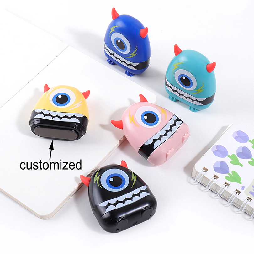 Custom Kids Name Stamp Cartoon - مراجعة Self Inking Stamp وسعره