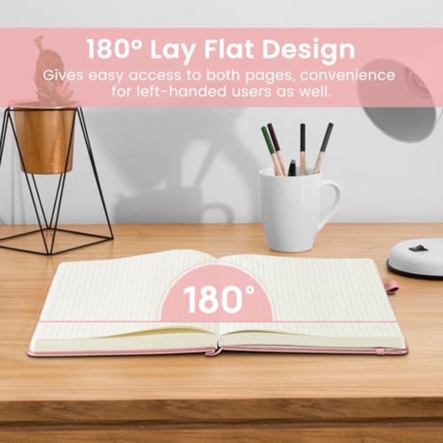 A5 Graph Journal Notebook for  - مراجعة Journal Leather Hardcover وسعره