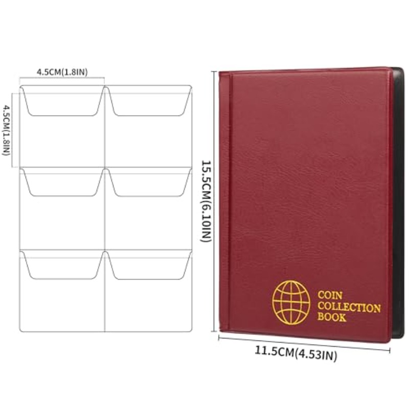 60Pocket Coin Collection Album - مراجعة Binding Comb Plastic وسعره