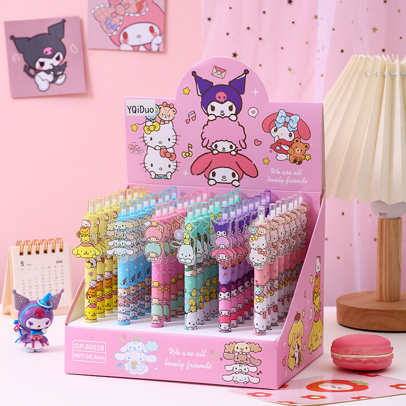 48pcs Gel Pen Kuromi KT My Mel - مراجعة Stationery Warehouse وسعره