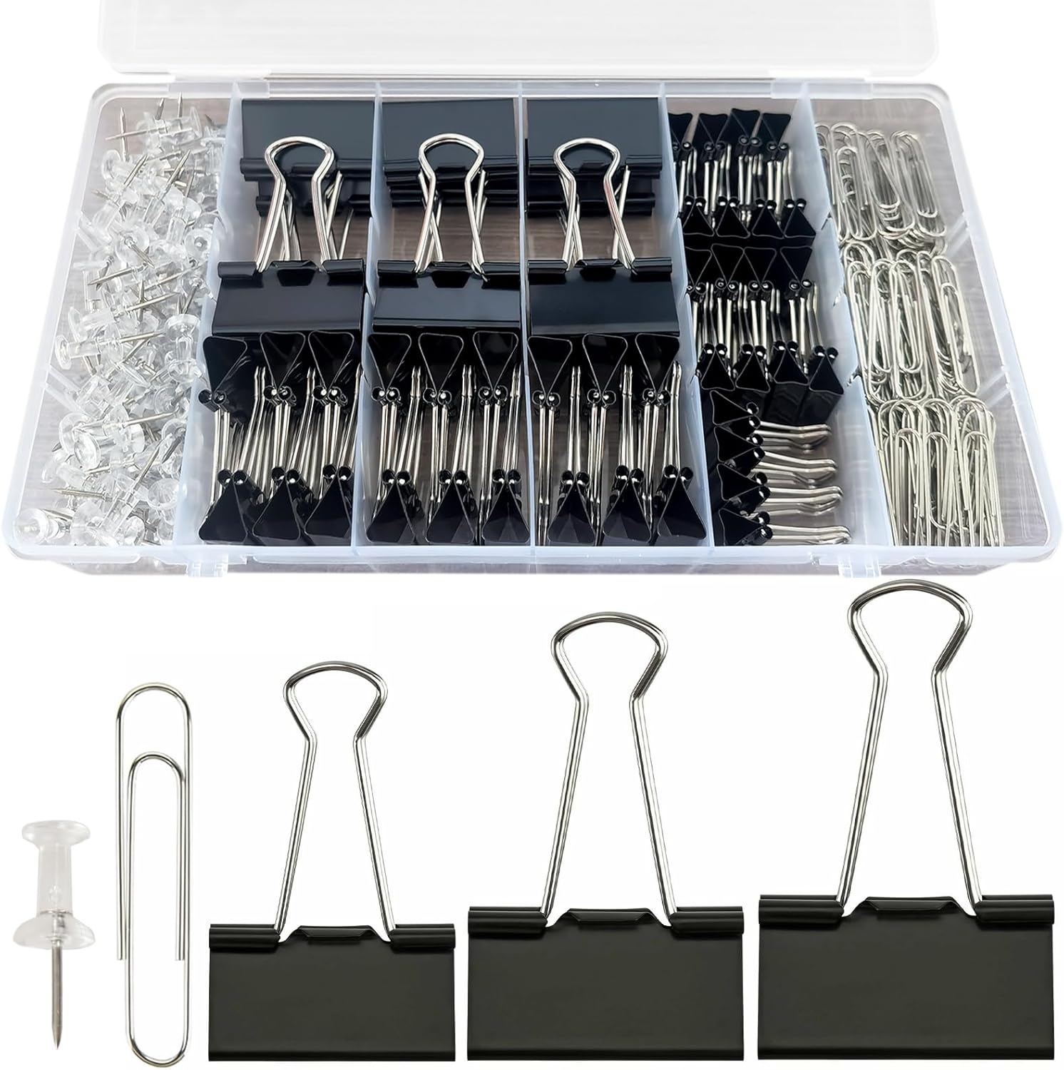 240PCS Office Clips Set: Paper - مراجعة Binder Clip Assorted وسعره
