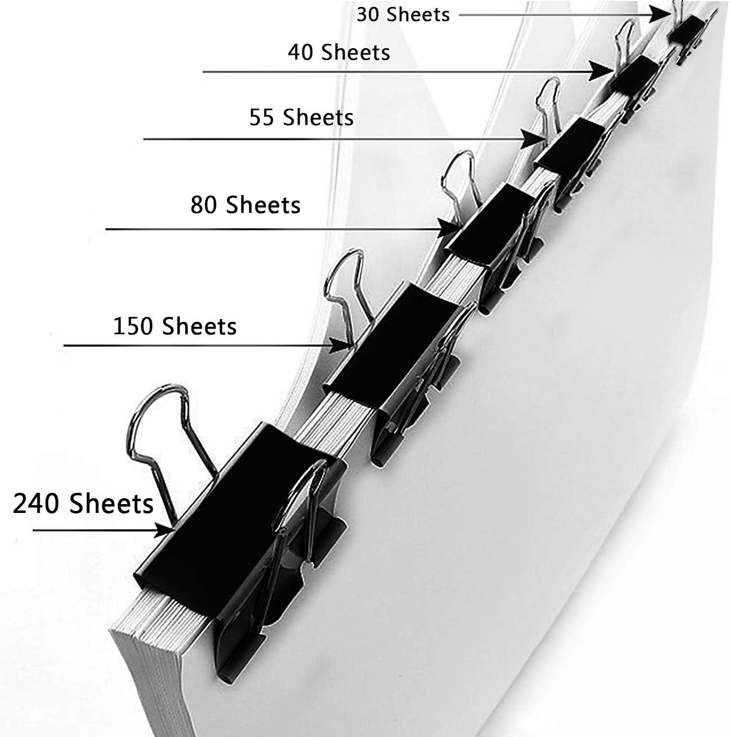 110 PCS Binder Clips Assorted  - مراجعة Binder Clip Assorted وسعره