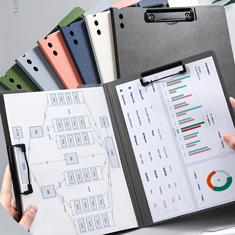 1pcs A4 Profile Clipboard Doub - مراجعة Binder Clip Assorted وسعره