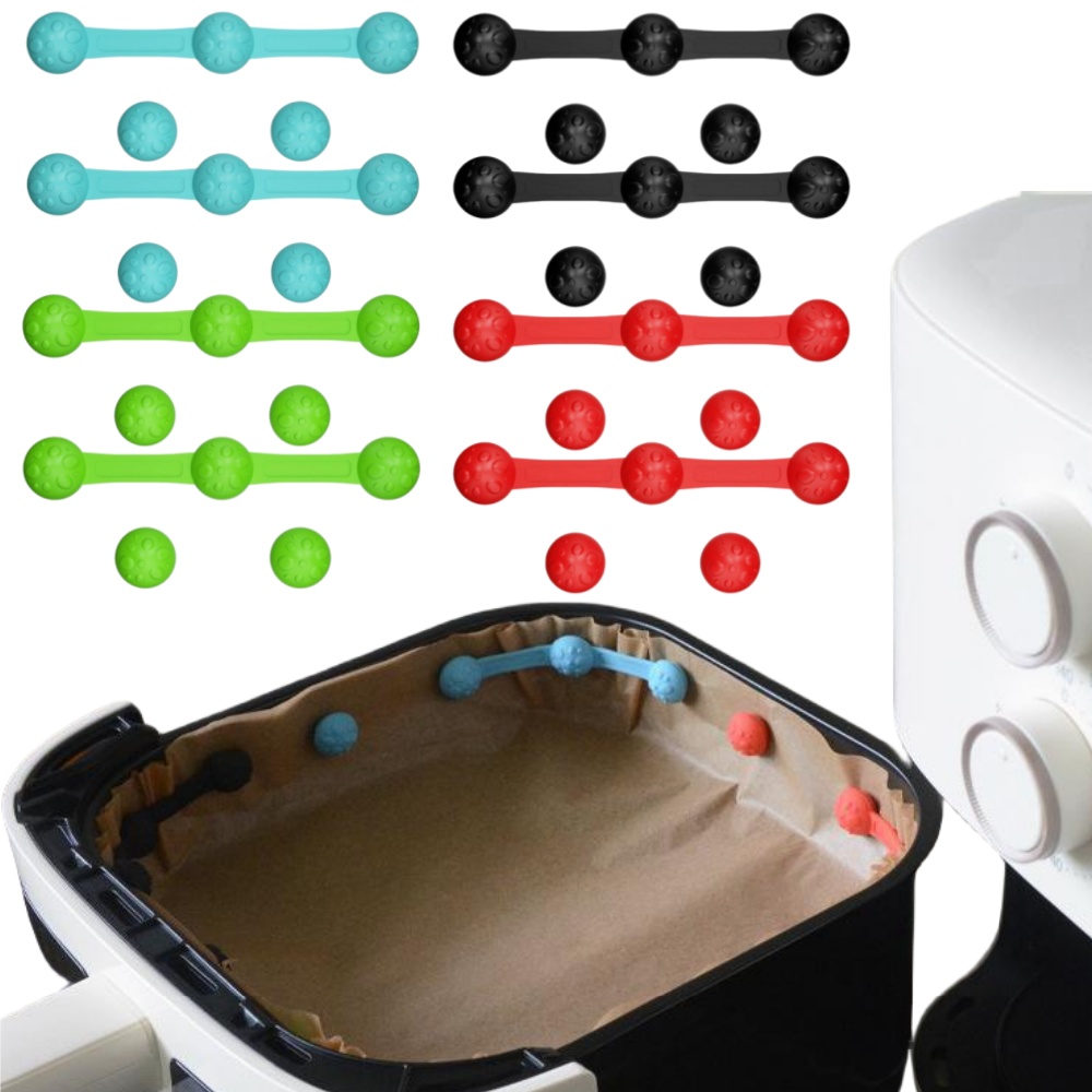 1/2sets Silicone Air Fryer Mag - مراجعة Paperclip Magnetic Set وسعره