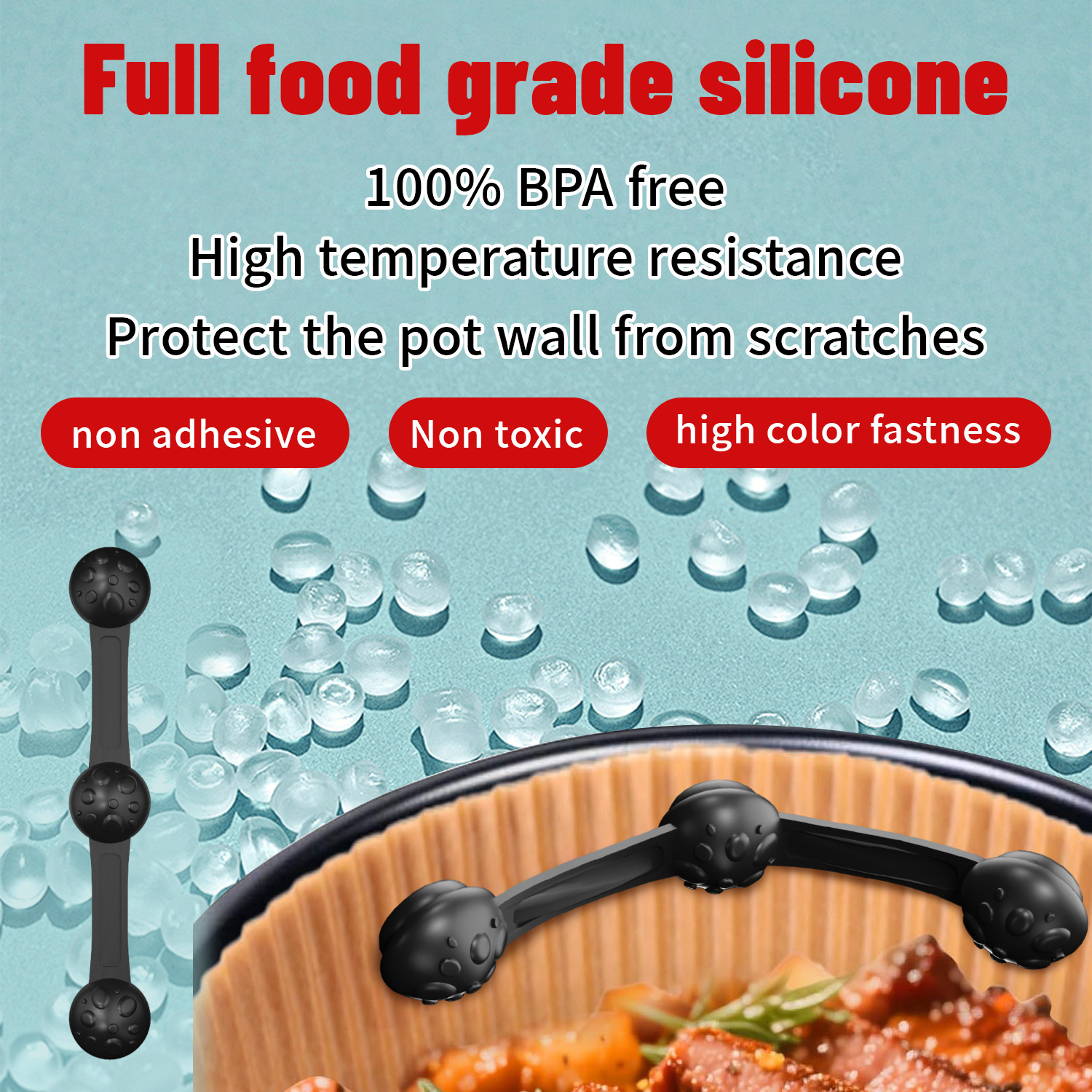 1/2sets Silicone Air Fryer Mag - مراجعة Paperclip Magnetic Set وسعره