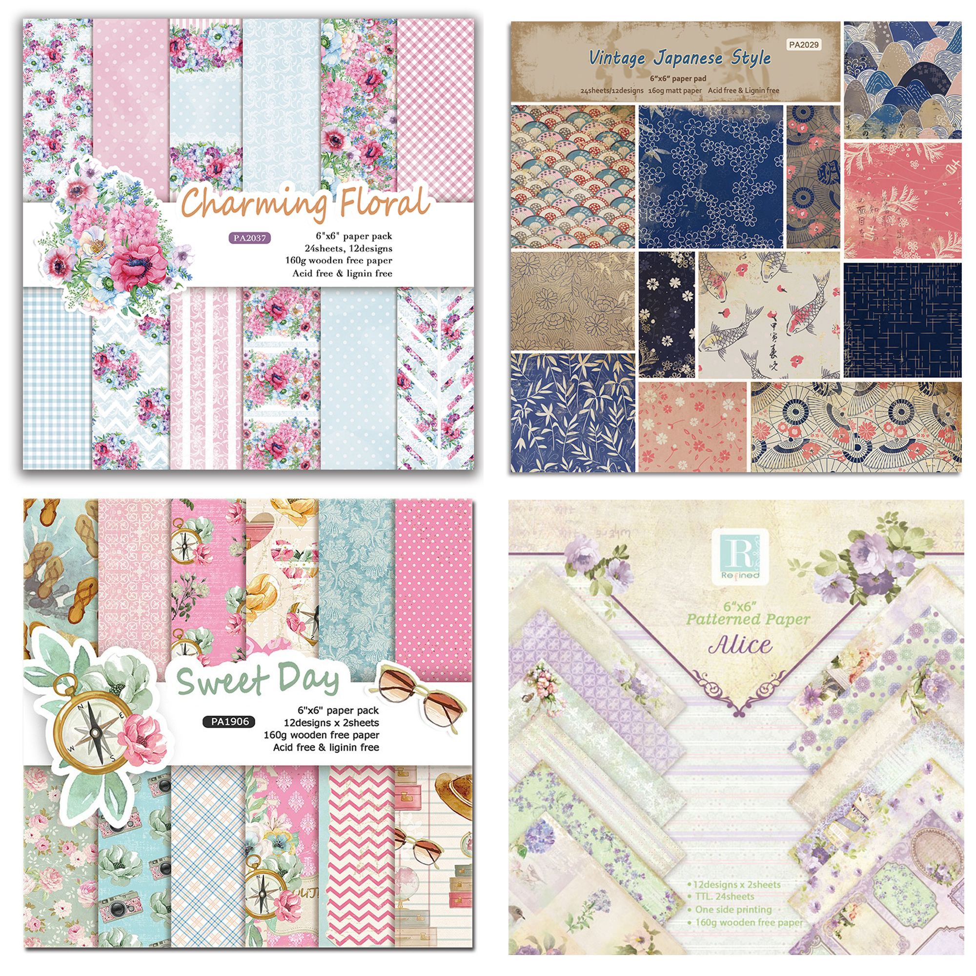 Alinacutle Junkjournal Flower  - مراجعة Graph Paper Pad وسعره