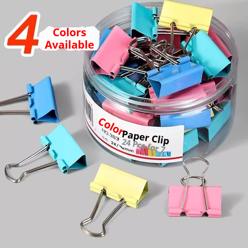 Colored Binder Clips Mixed Col - مراجعة Binder Clip Assorted وسعره
