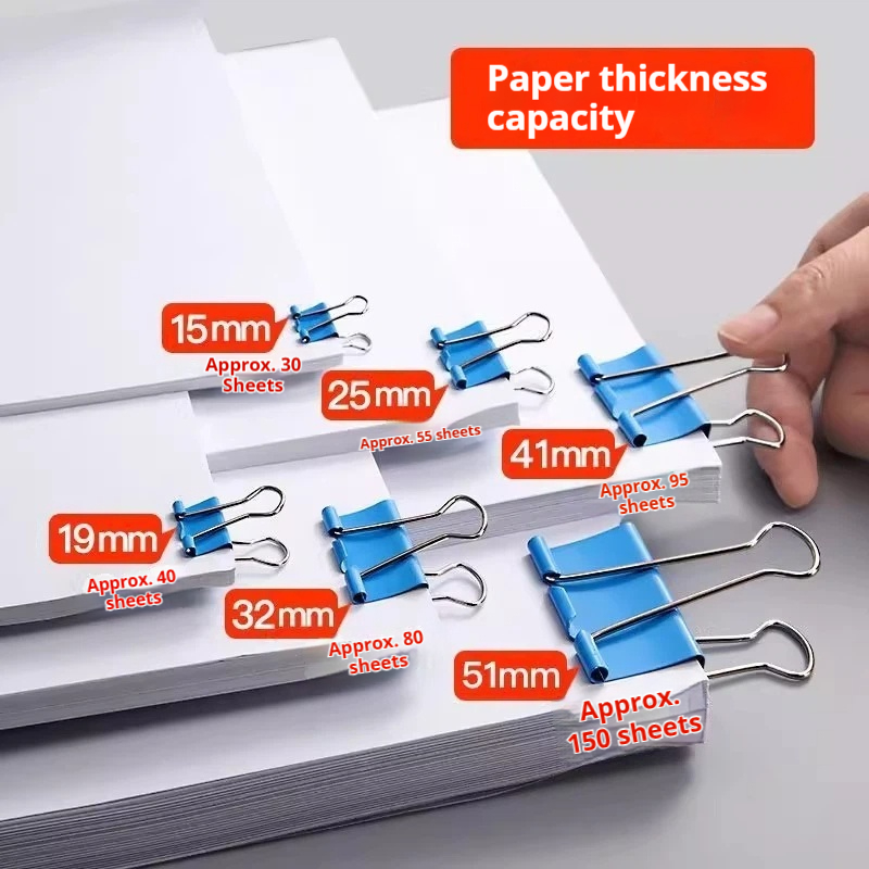 Colored Binder Clips Mixed Col - مراجعة Binder Clip Assorted وسعره